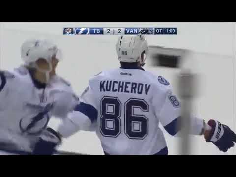 Nikita Kucherov Career Goal #54 vs Vancouver Canucks | Jan 09, 2016 (OT)