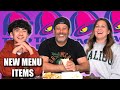 TRYING TACO BELL&#39;S NEW MENU ITEMS | IS MOM&#39;S FOOD BETTER THAN TACO BELL? *Taco Bell Taste Test*