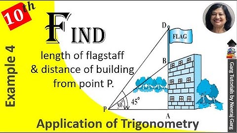 From a point P on the ground the angle of elevation of the top of a 10m tall building is 30 degree