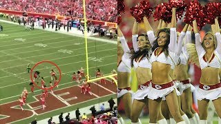 SH*T! Kansas City Cheerleader Gets DESTROYED by Camera Man.