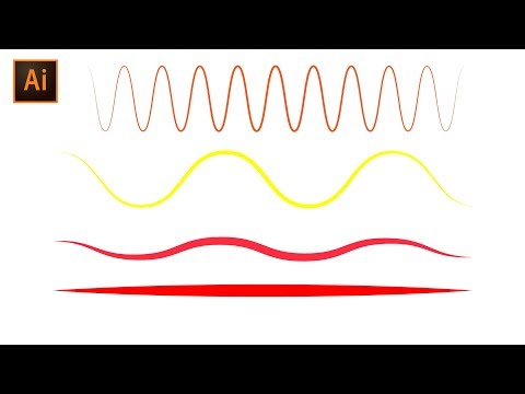 إنشاء خط متعرج على برنامج الإليستراتور  