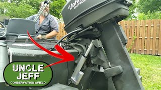 add tilt to outboard with $40 actuator from Ebay