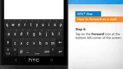 Unable to Forward an Email on HTC® One