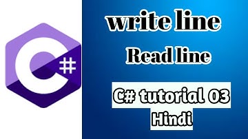 console writeline and readline in c#| difference between write line and read line|c# tutorial 03