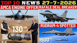 Indian Defence Updates : 130 Kn AMCA Engine Offer,New Rudram-4 Spotted,114 Rafale Deal Breaker