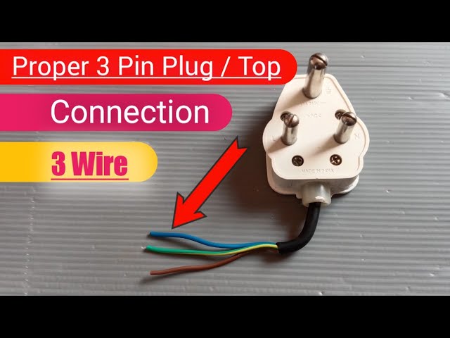 Proper Connection of 3 Pin Power Plug