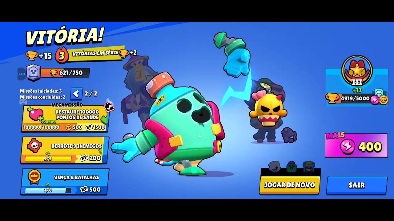 Ganhando partida e abrindo caixas 