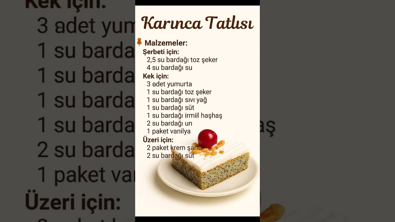 Pratik Şerbetli Tatlı Tarifi | Karınca Tatlısı #tatlıtarifleri #pratiktarifler #kolaytatlı Pratik Şerbetli Tatlı Tarifi | Karınca Tatlısı #tatlıtarifleri #pratiktarifler #kolaytatlı