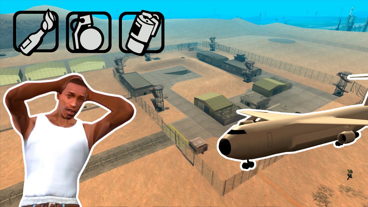 ROUBEI A ÁREA 51 USANDO SÓ GRANADAS - GTA SAN ANDREAS | EXPERIÊNCIA #18