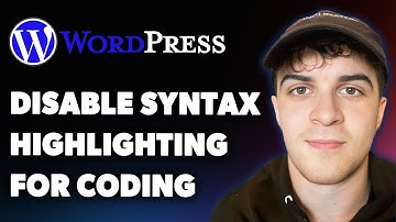 How to Disable Syntax Highlighting for Coding in Wordpress (Full 2025 Guide)