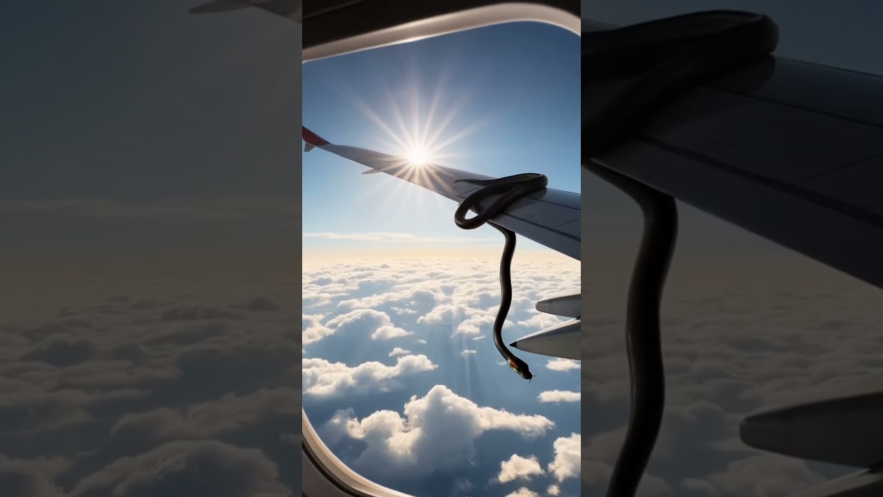 Snake on flight wing 😱 | aeroplane accident | 