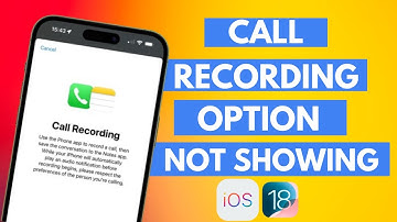 FIXED! Call Recording Option Missing in iphone || iOS 18
