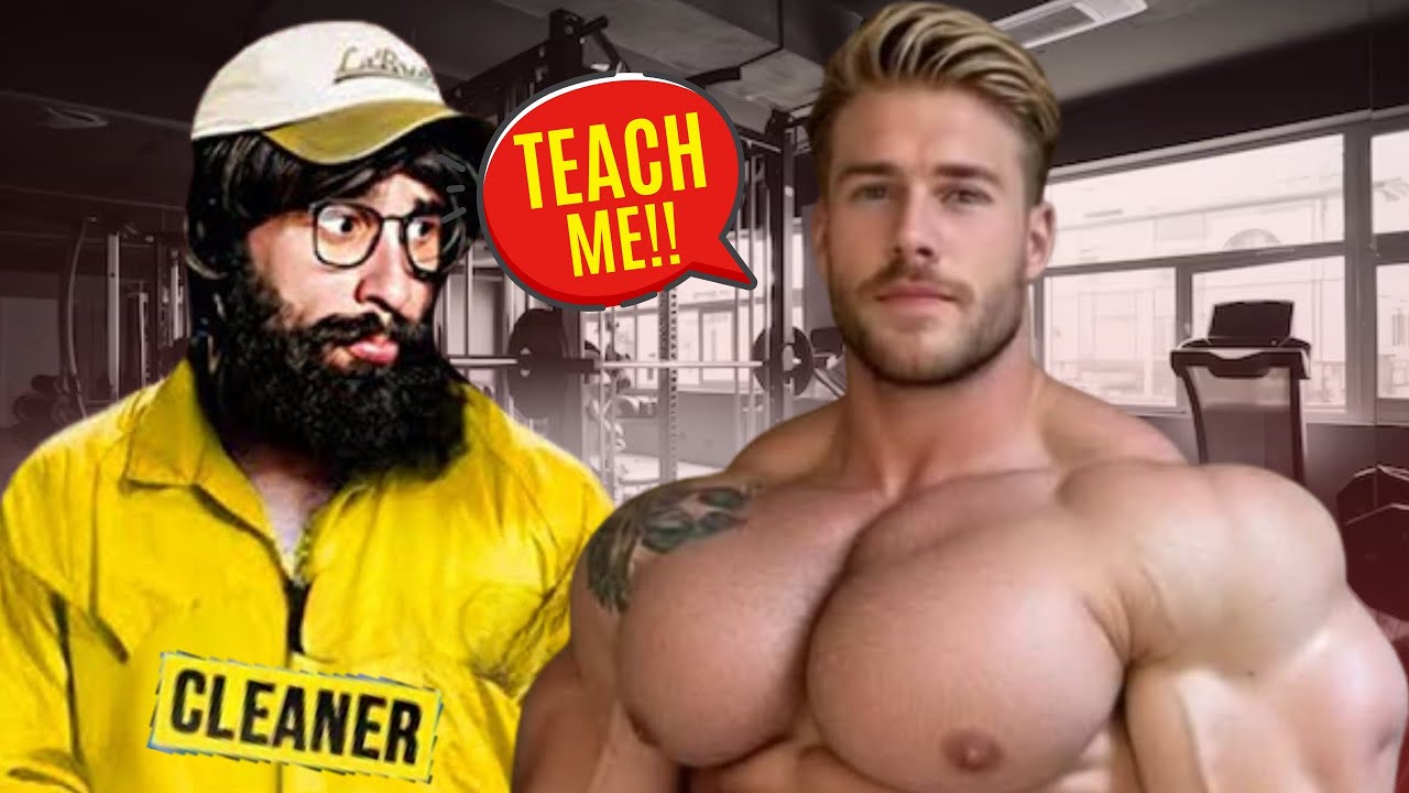 Cleaner Destroys BODYBUILDER in Legendary Prank 😎| Anatoly GYM PRANK