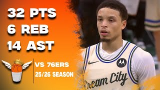 Ryan Rollins 32 Points/Career High 14 Assists vs 76ers Full Highlights! (11/20/2025)