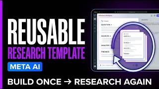 How to Create Reusable Research Templates in Meta AI | Step-by-Step Guide 2026