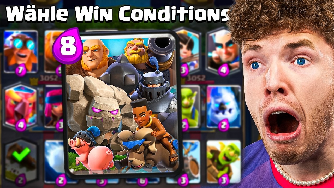 😱🤯NUR WIN CONDITIONS WÄHLEN, BIS ICH RAUSFLIEGE... | Clash Royale Deutsch