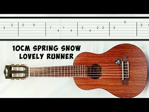10cm spring snow lovely Runner slow easy fingerpicking guitar tab