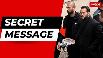 Andrew Tate Secret Message (Holding Quran During Arrest Release In Romania)