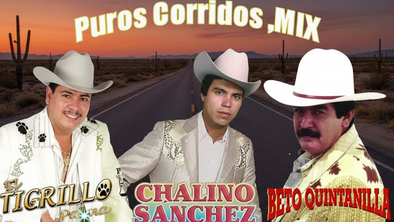 Chalino Sanchez, Beto Quintanilla y Tigrillo Palma Mix Para Pistear - Corridos Pesados Mix