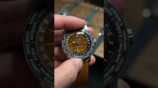 This is the Baltic “Heures du Monde” worldtimer with the Tiger Eye dial #baltic #worldtimer