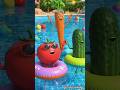 Pool Party Song | Funny Summer Cartoon for Kids 😄#poolparty #summershorts