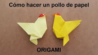 Cómo hacer un pollo ? de papel ? - Origami