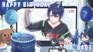【誕生日】ケーキ爆食いして告知する配信【春崎エアル/にじさんじ】