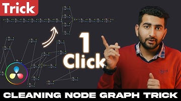 Cleanup Node Graph in just One Click | Color Page | Davinci Resolve Trick