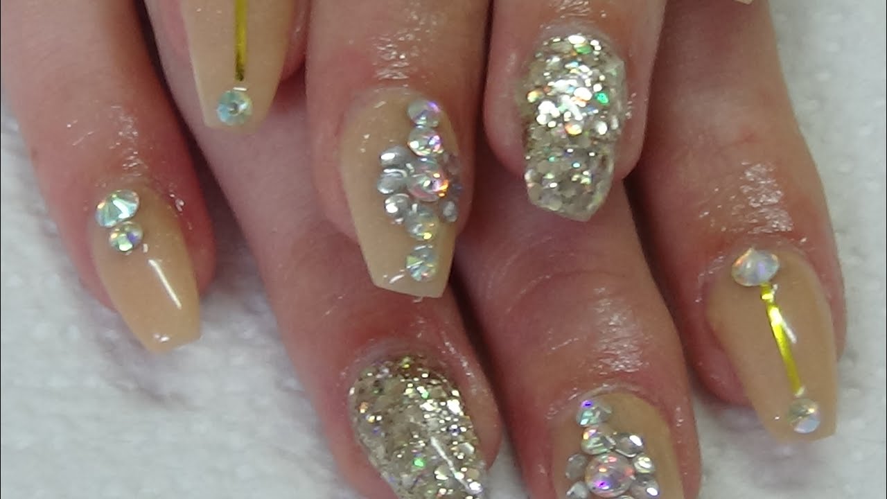 Its all nude acrylic nails - YouTube