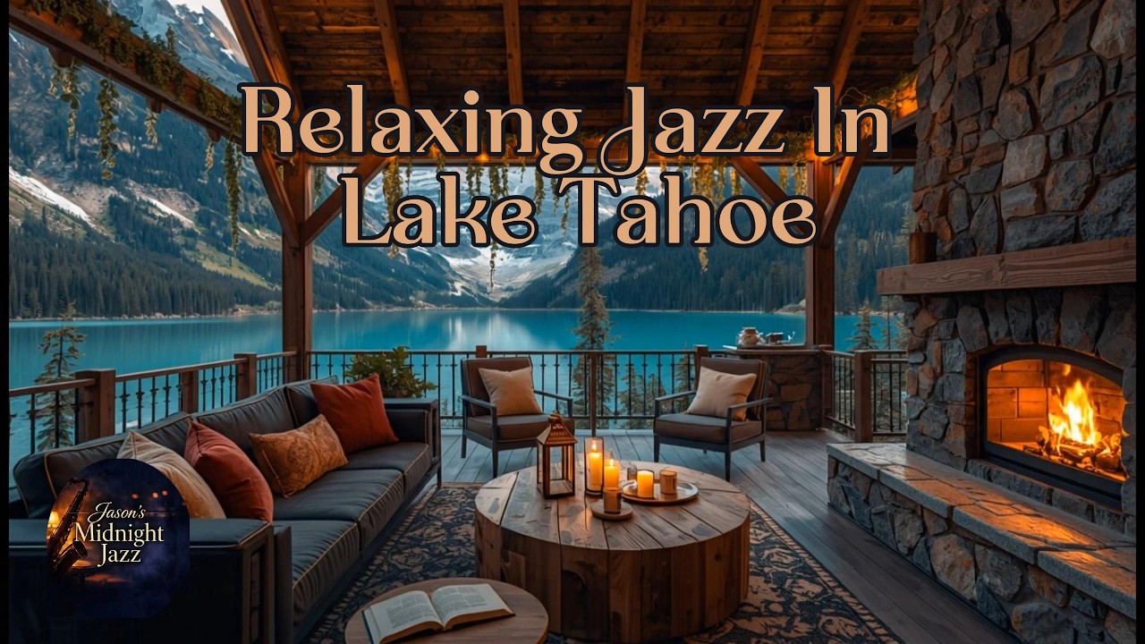 Relaxing Jazz by Lake Tahoe 🌙 Smooth Late Night Jazz for Sleep, Study & Calm Vibes