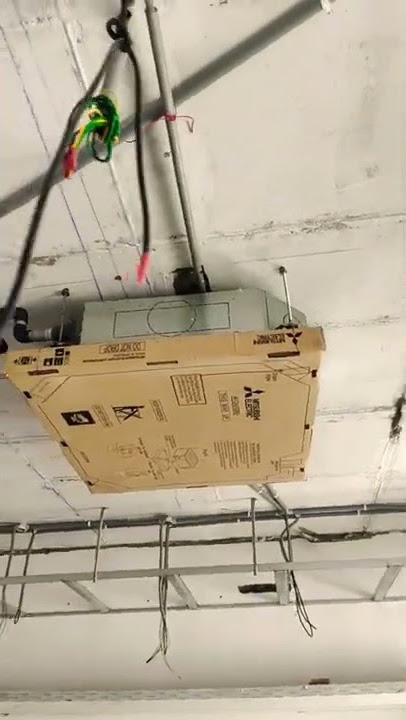 cassette AC installation working done 👌👍