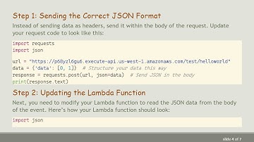Accessing JSON Request Data in AWS Lambda with Python