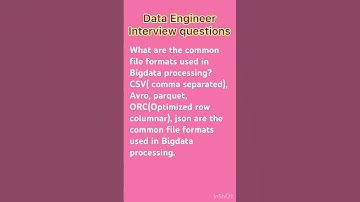 Data Engineering interview questions-9#dataengineering#interview #azure #aws#databricks #bigdata