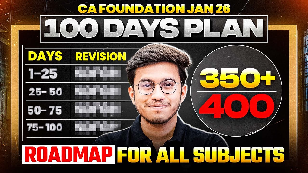 Last 90 days Strategy for CA Foundation Jan 2026 Clear CA in first ...