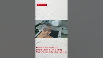 Automate your book binding with a single spiral machine!#Automatic spiral binding machine