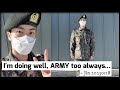 BTS JIN military training completion ceremony and posted on WEVERSE