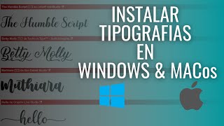 Download #dafont fonts on #windows and #MACos to use with #CRICUT & #SilhouetteStudio.