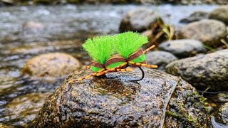 Chubby chernobyl ant dry fly pattern. How to tie. Fly tying tutorial. 