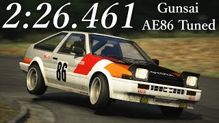 2:26.461 - Maximum Gunsai Attack with the AE86 Tuned | Assetto Corsa