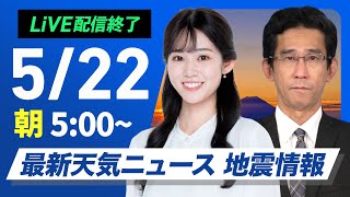 ウェザーニュースの配信のサムネイル画像