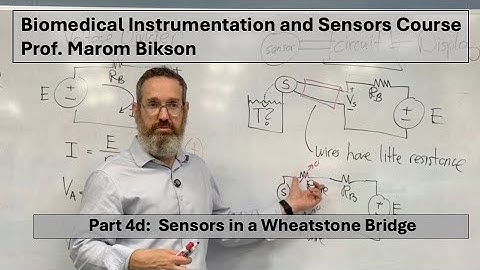 Biomedical Instrumentation Course: 4d. Sensors In A Wheatstone Bridge