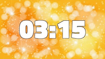 3 MINUTES AND 15 SECONDS TIMER [195 seconds - Yellow Shiny]