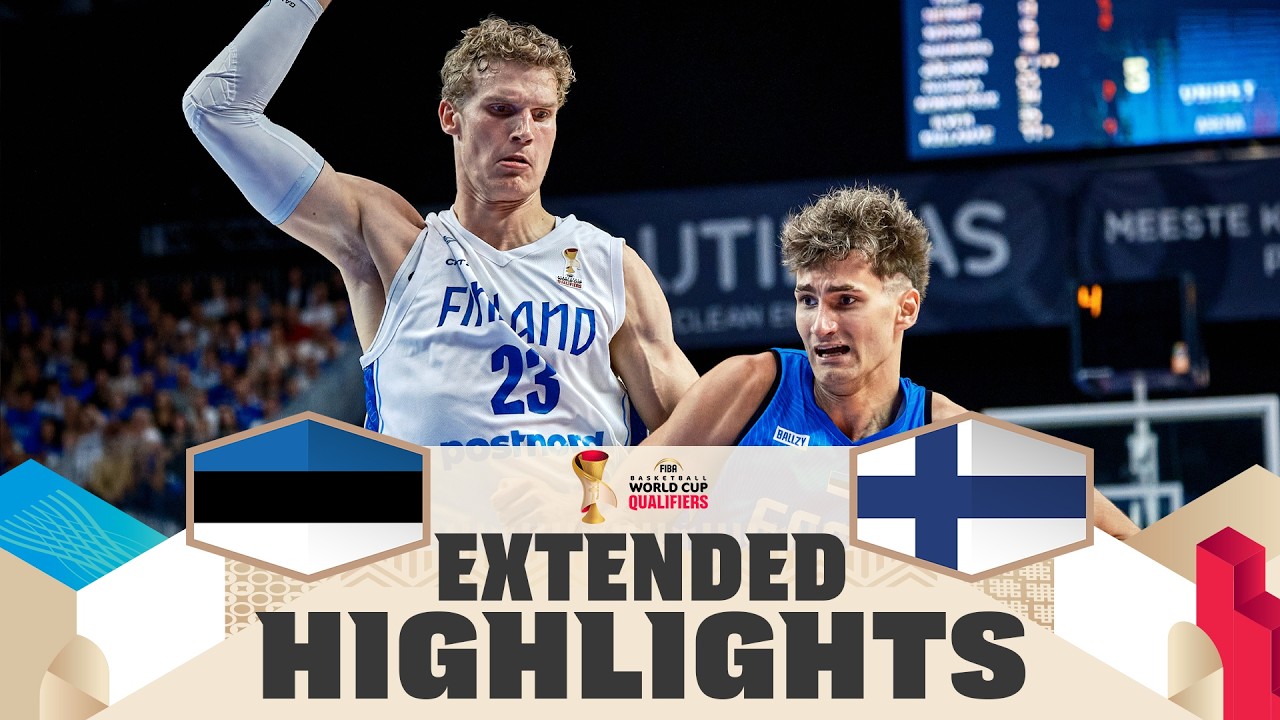 Estonia 🇪🇪 v Finland 🇫🇮 | Extended Highlights | FIBA Basketball World Cup 2027 European Qualifiers