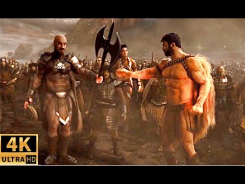 Диана рассказывает Бэтмену о нападение Дарксайда 4К. Diana tells Batman about Darkseid's attack