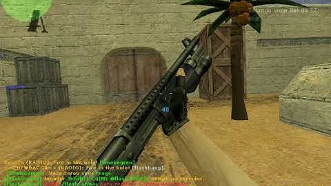 full m3 cs 1.6 round with 6 kills