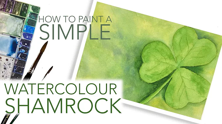 Watercolour St. Patrick’s Day Shamrock - Step by Step SIMPLE Watercolour Shamrock