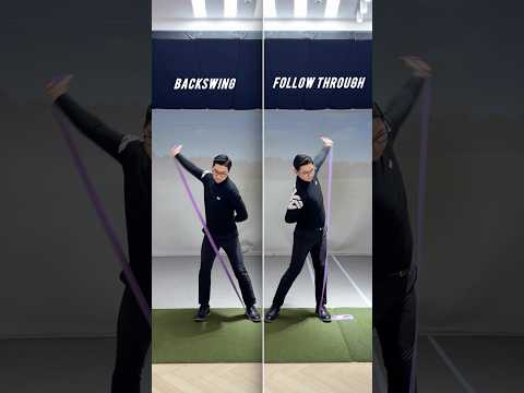밴드 연습으로 몸통 꼬임 + <strong>손동작</strong> 동시에 잡는 법Train Coil and Arm Motion at Once with This Band!