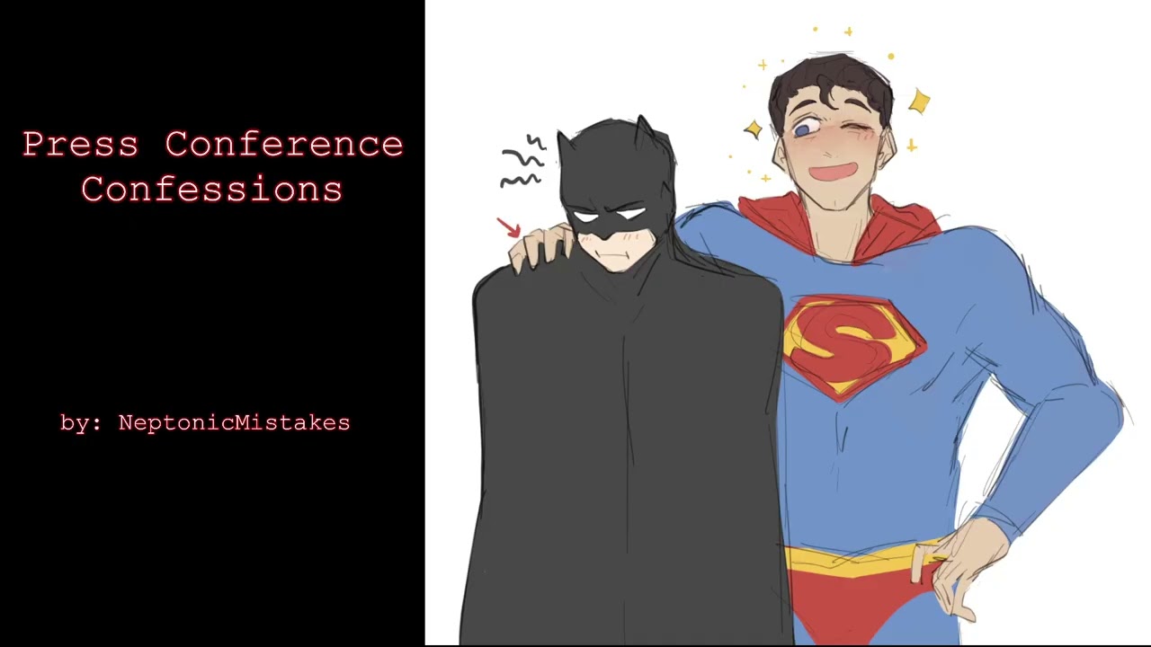 Press Conference Confessions (Bruce Wayne Batman Clark Kent Superman Superbat DC PODFIC) Oneshot