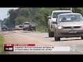 Barreira metálica bloqueia entrada em estrada rural de Candeias do Jamari