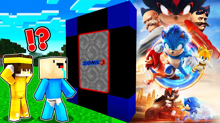 ¡Encontramos un PORTAL al MUNDO de SONIC 3 en Minecraft! 😱 | 2 Noobs vs PORTAL SONIC 3 LA PELICULA